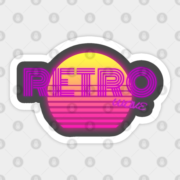 Retrowave Sticker by TaBuR